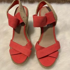 Coral Steve Madden wedges